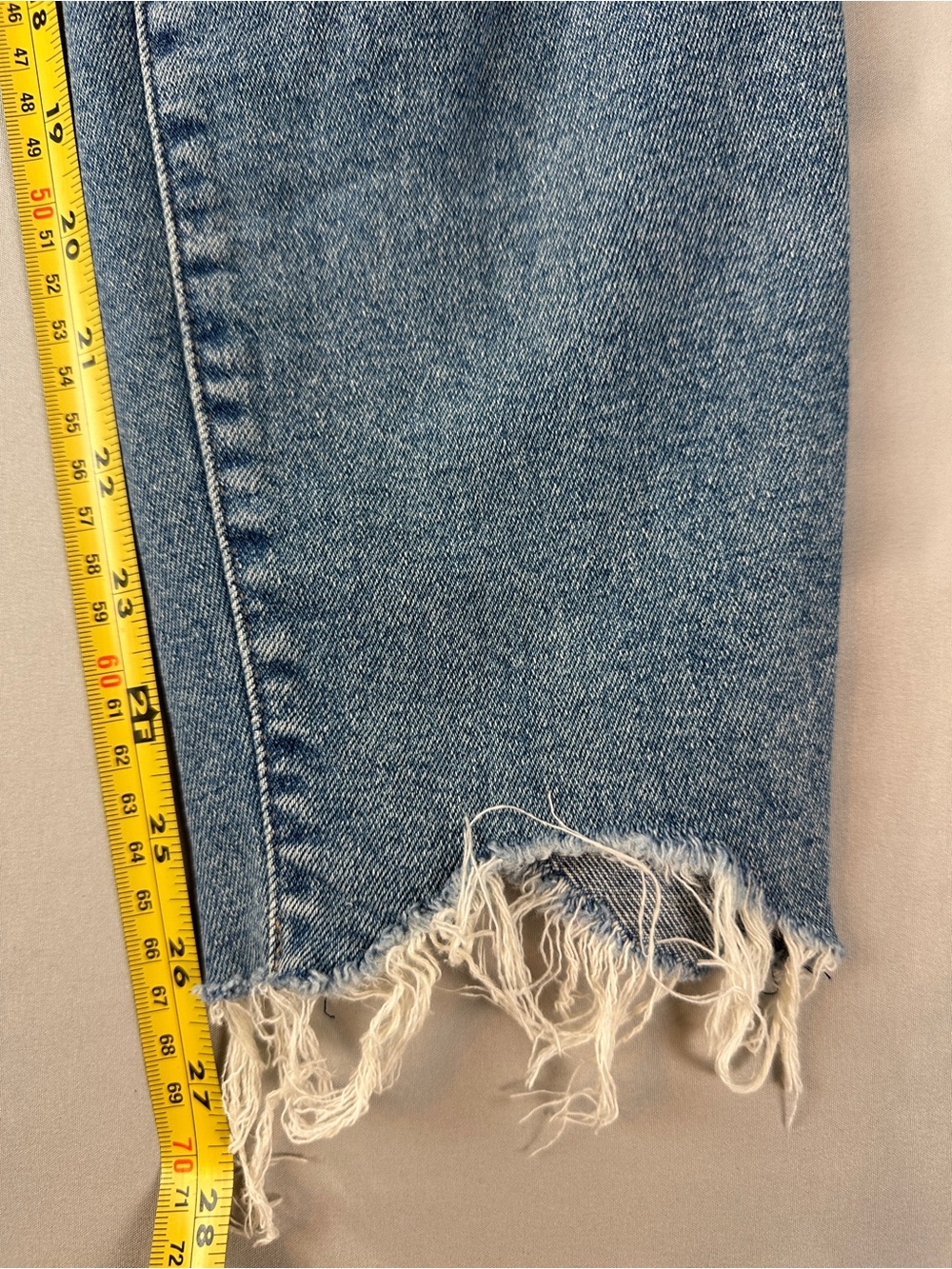 Lucky Brand Jeans 4 27 Mid Rise Skinny Ava Faded High-Rise Distressed Raw Hem - Picture 8 of 10